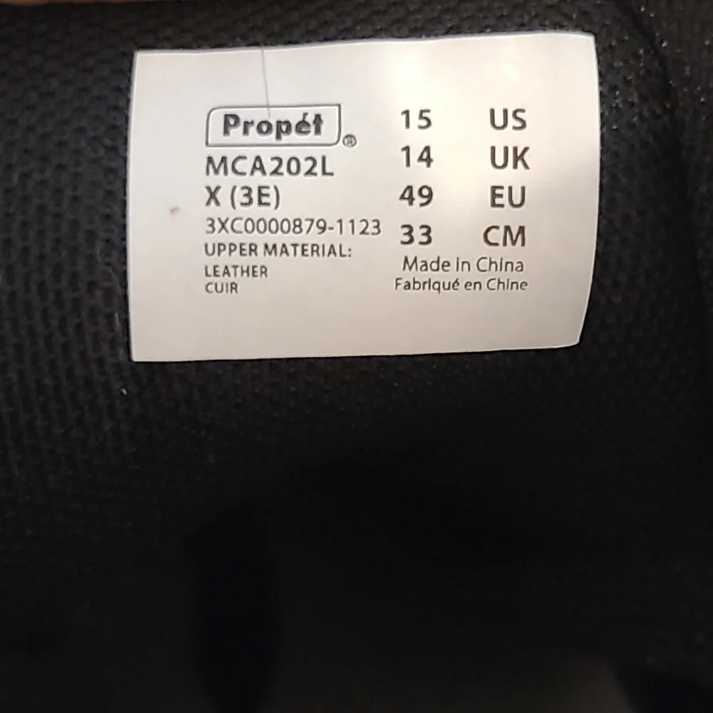 Propet Black and White Men's Sneakers SIZE 15 4E - Picture 11 of 11